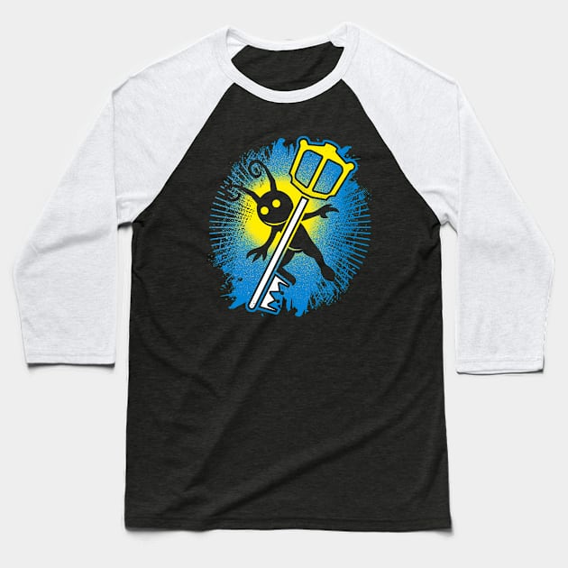 Heartless vs Keyblade Baseball T-Shirt by logozaste